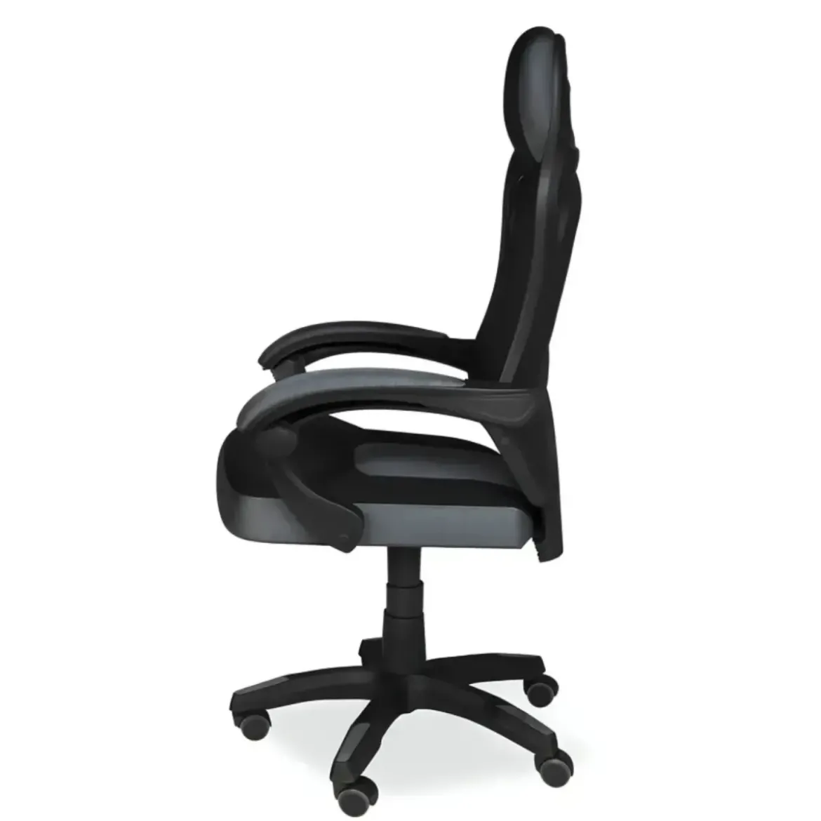 Sedia Gaming Ergonomica Nero Poggiapiedi Estensibile e Rete Traspirante