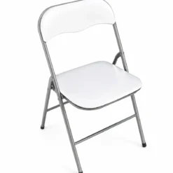 Sedia Pieghevole da Cucina Salvaspazio Bianco Opaco 44x45x78 cm