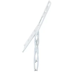 Sedia Pieghevole in Acciaio Bianco per Esterno e Interno 42x50x88 cm
