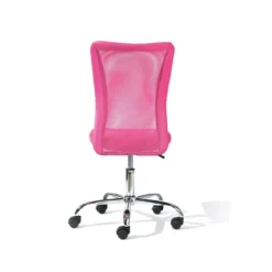 Sedia Poltrona Ufficio Ruote Scrivania Girevole Arredo Camera Rosa Cameretta