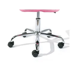 Sedia Poltrona Ufficio Ruote Scrivania Girevole Arredo Camera Rosa Cameretta