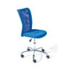 Sedia Ufficio Ruote Scrivania Cameretta Poltrona Girevole Arredo da Camera Blu