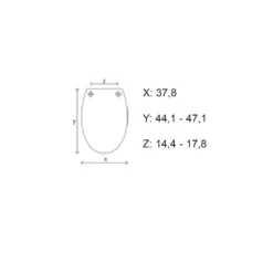 Sedile Water Asse in Resina Copri Wc Universale Tavoletta con Cerniere Plastica