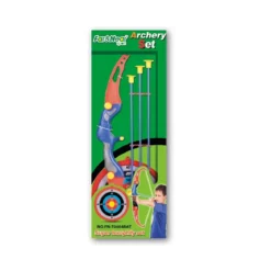 Set Arciere Kid Bambini Arco in Plastica 3 Frecce Ventosa Bersaglio da Appendere