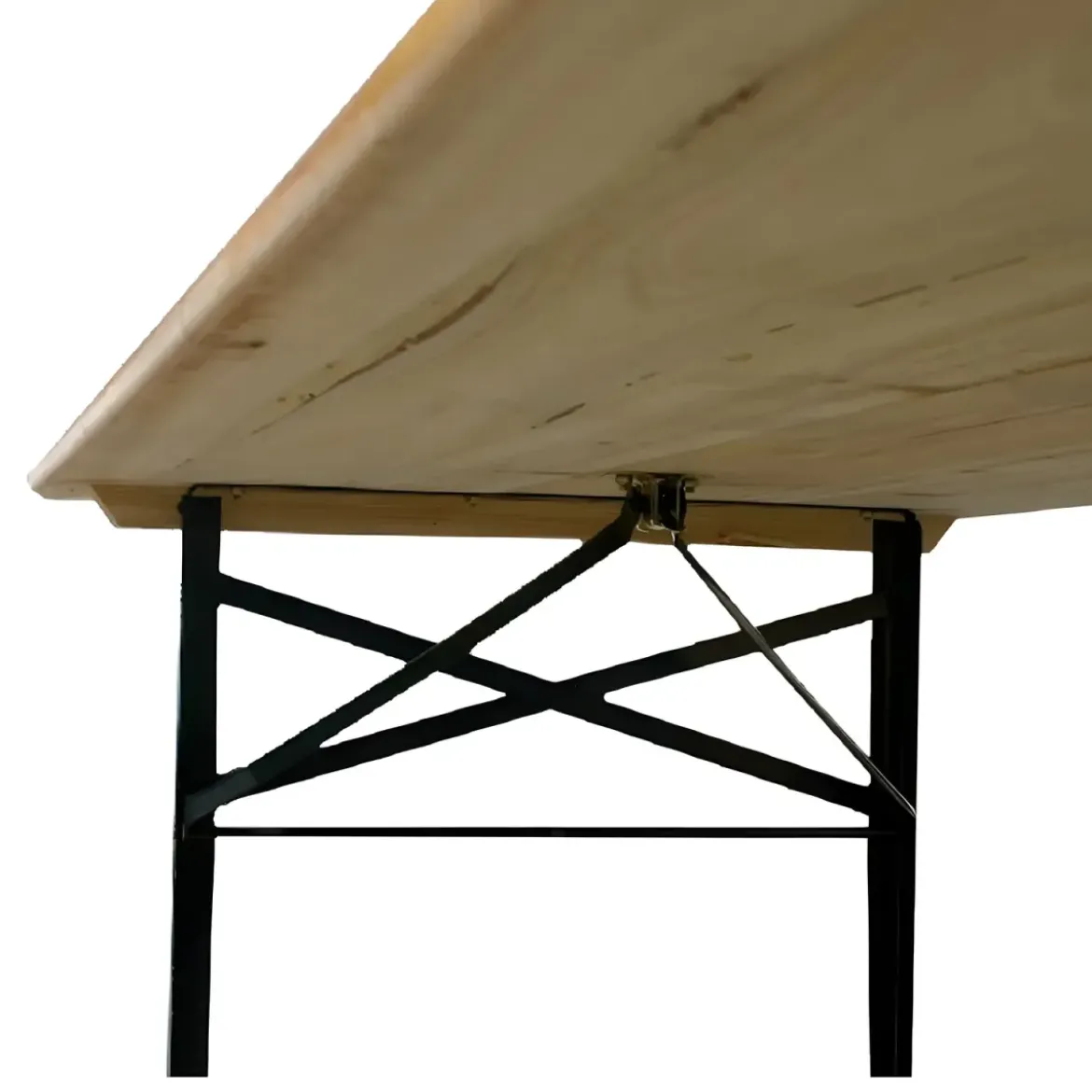 Set Birreria Tavolo 80x220 da Esterno in Legno con 2 Panche Pieghevole