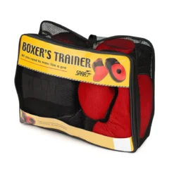 Set Boxe Guantoni 6 oz con Paracolpi 45 mm per Allenamento Rosso