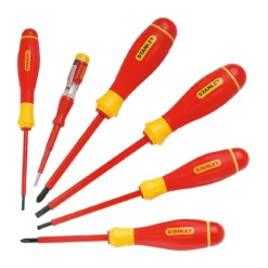 Set Cacciaviti Elettricista Lama Piatta Isolata a Croce Giraviti a Stella Tester