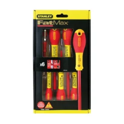 Set Cacciaviti Elettricista Lama Piatta Isolata a Croce Giraviti a Stella Tester