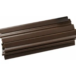 Set 20 Clip Finecorsa per Rotolo Frangivista in PVC Marrone 19 cm