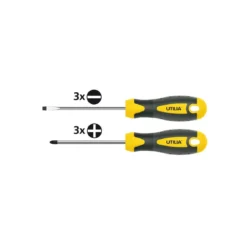 Set Giraviti a Taglio Croce Kit Cacciaviti Fisso Spaccato Precisione Calamitato