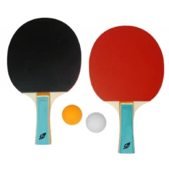 Set Ping Pong 2 Racchette 2 Palline Custodia Inclusa Tennis da Tavola