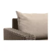 Set 2 Poltrone da Giardino in Resina Rattan Cappuccino con Cuscini