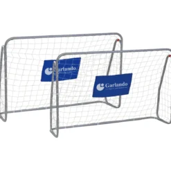 Set 2 Porte da Calcio 215x152 cm da Esterno con Borsa Trasporto