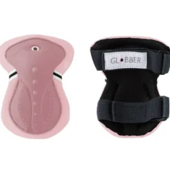 Set Protezioni Bambini XS Gomiti Ginocchia Polsi Rosa Monopattino
