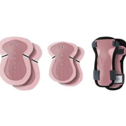 Set Protezioni Bambini XS Gomiti Ginocchia Polsi Rosa Monopattino