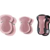 Set Protezioni per Bambini Gomiti Ginocchia Polsi Rosa Pastello XXS