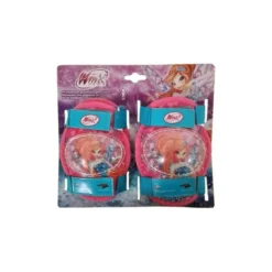 Set Protezioni Winx Ginocchiere Gomitiere Bambina Bicicletta Pattini Monopattino