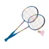 Set 2 Racchette Badminton con Pallina Volano EVA Tennis da Spieggia Racchettoni