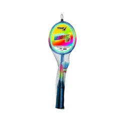 Set 2 Racchette Badminton con Pallina Volano EVA Tennis da Spieggia Racchettoni