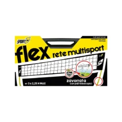 Set Rete Multisport Regolabile Pallavolo Beach Volley Zavorra Badminton Spiaggia