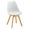 Set 6 Sedie Bianco Ecopelle Legno Imbottita Salotto Moderna Salotto Soggiorno