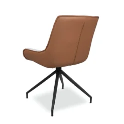 Set 2 Sedie da Pranzo Grigio Chiaro con Base Fissa Gambe in Metallo