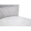 Set 2 Sedie da Pranzo in Tessuto Grigio Metallo Nero Seduta Imbottita