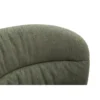 Set 2 Sedie da Pranzo in Tessuto Verde Metallo Nero Seduta Imbottita