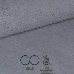 Set 2 Sedie Imbottite Tessuto Grigio e Antracite Gambe Metallo Nero