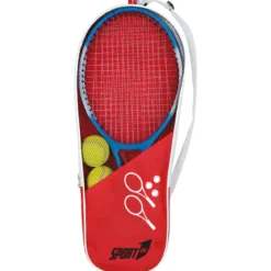 Set Tennis Junior 2 Racchette 59 cm 3 Palline e Borsa Gioco da Esterno