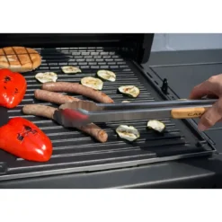 Set 3 Utensili Barbecue Campignaz Pinza Paletta Forchetta Inox Legno