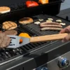 Set Utensili Barbecue Campignaz 9 Pezzi Manico in Legno Borsa Tessuto