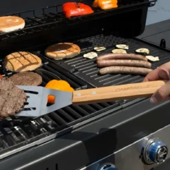 Set Utensili Barbecue Campignaz 9 Pezzi Manico in Legno Borsa Tessuto