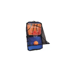 Set Valigetta Canestro Mini Basket Fissaggio su Porta Pompa Aria Palla Portatile