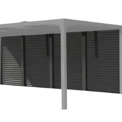Set 3 Veneziane Laterali Alluminio per Pergola Bioclimatica Lato 3,6 m
