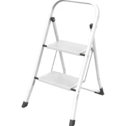 Sgabello Scaletta Pieghevole in Acciaio 2 Gradini 47 cm Salvaspazio