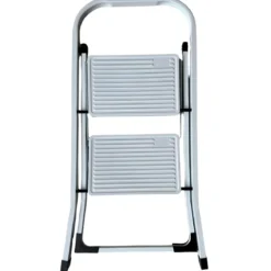 Sgabello Scaletta Pieghevole in Acciaio 2 Gradini 47 cm Salvaspazio