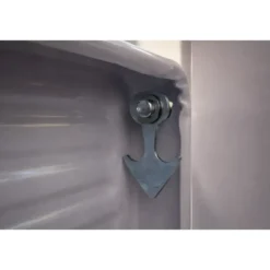 Sgabello Scaletta Pieghevole Acciaio 2 Gradini 47 cm Antiscivolo Nero