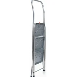 Sgabello Scaletta Pieghevole Facal 3 Gradini 37x25 Acciaio Nero Salvaspazio