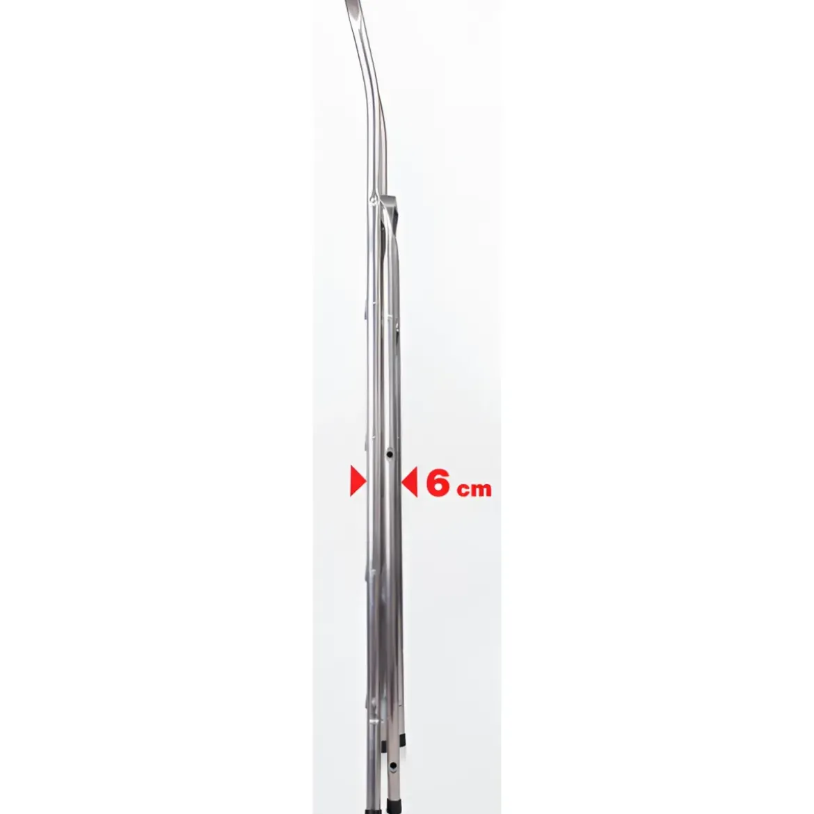 Sgabello Scaletta Pieghevole Facal 4 Gradini Antiscivolo Acciaio Nero