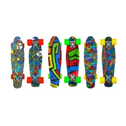 Skateboard Tavola in PP 57cm Ruote PVC 100kg Skate Alluminio per Bambino Adulto