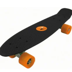 Skateboard 57x15 Nero con Cuscinetti ABEC7 in Polipropilene
