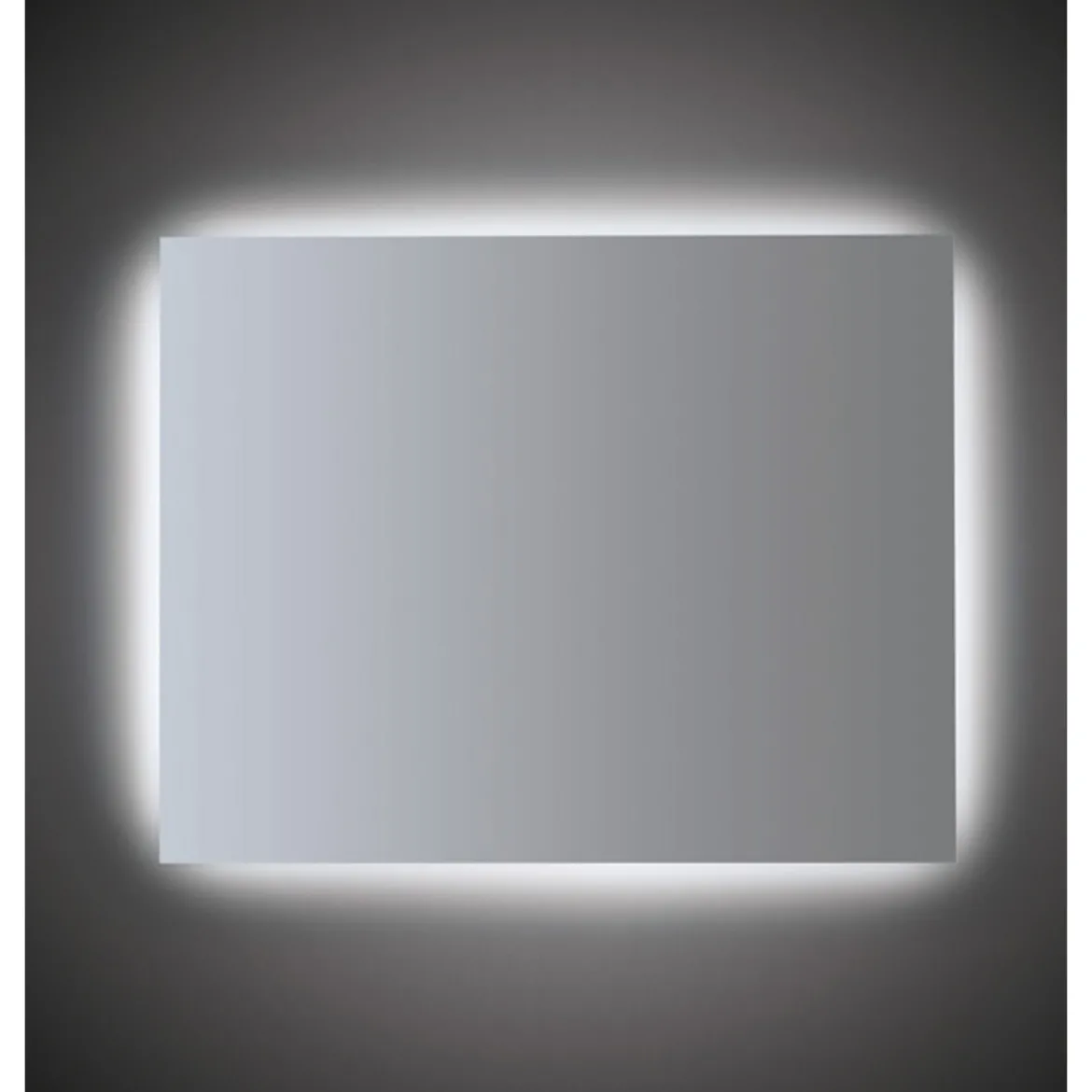 Specchio Moderno Rettangolare da Bagno 110x80 con Illuminazione a Led