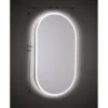Specchio Ovale Retroilluminato a Led 63x110 cm per Bagno Reversibile