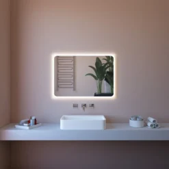 Specchio Retroilluminato a Led per Bagno da Parete Rettangolare 110x80