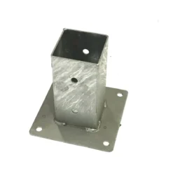 Staffa a terra Bicchiere 7x7 cm Porta Pilasto Pergole Palo in Legno Quadrato