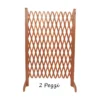2 Steccato Estensibile Legno 110x120 Grigliato Pannello Griglia Piante Terrazzo