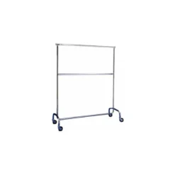 Stender Appendiabiti con Ruote Doppio Due Barre Attaccapanni Carrello Robusto