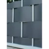 Strisce frangivista PVC 19 cm x 35 m protezione privacy grigio pietra