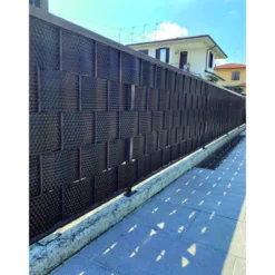 Striscia Frangivista per Recinzione in Rattan 19x204 cm Marrone